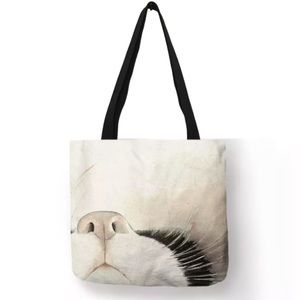 Eco-Friendly Kitty Cat’s Face Folding Tote Bag